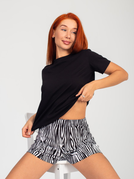 Костюм женский кулирка с шортами Костюм женский кулирка с шортами